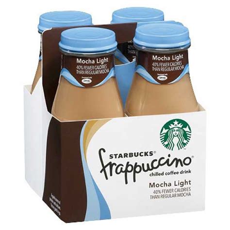 Starbucks Mocha Light Frappuccino 9 5 Oz Glass Bottles Pack Of 4