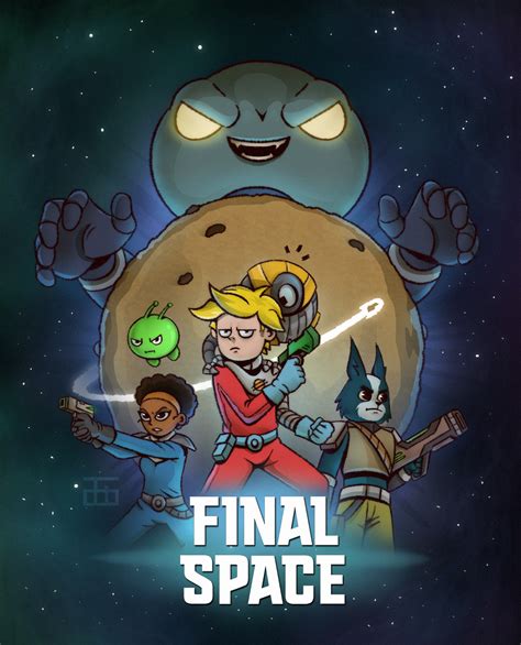 Ashly burch as ash graven; - FANART - I loved final space, so I did a poster in honor ...