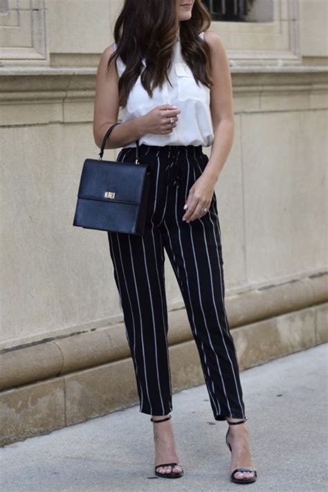 Easy Striped Pants Out And About Stripe Pants Outfit Pants Outfit