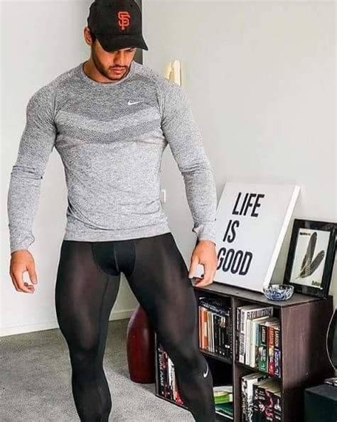 homens de lycra mens workout clothes mens compression pants lycra men