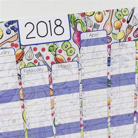 Reduced 2018 Kitchen Wall Calendar And Year Planner By Alexia Claire