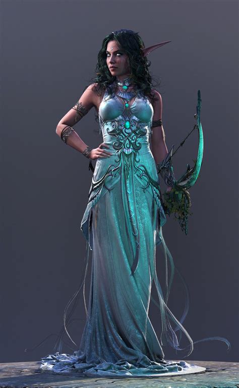 Tyrande High Priestess Of Elune George Panfilov Fantasy Women Warcraft Art Fantasy Girl