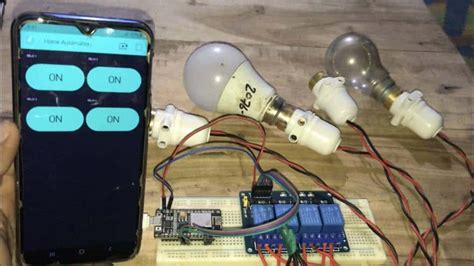 Home Automation Using Nodemcu And Blynk App Wifi Relay 45 Off