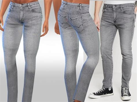 The Sims Resource Slim Fit Men Jeans By Saliwa • Sims 4 Downloads