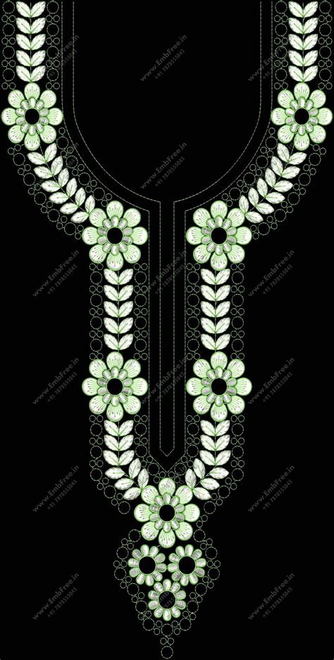 Neck Embroidery Design Neck Neck Embroidery Design