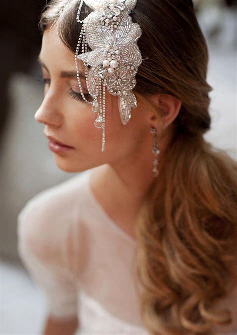Gorgeous Vintage Pearl And Crystal Beaded Bridal Headpiece Crystal