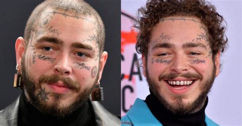 Post Malone Gets Daughters Initials Tattooed On Face