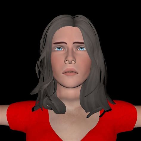 3d Model Female Body Character Vr Ar Low Poly Cgtrader
