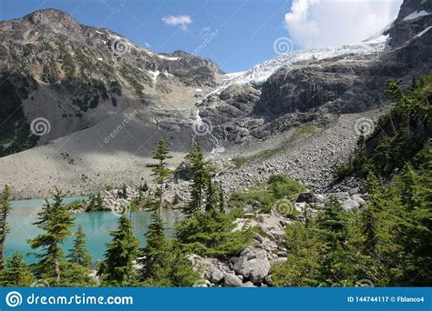 Upper Joffre Lake In Joffre Lakes Provincial Park Canada Stock Image