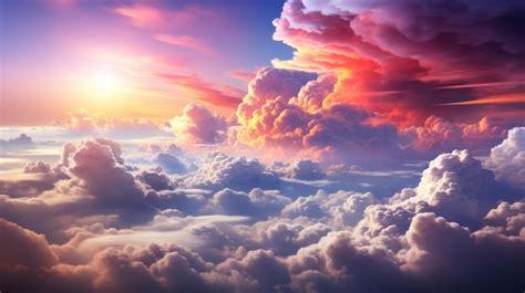 Premium Ai Image Sky With Clouds Water Droplets