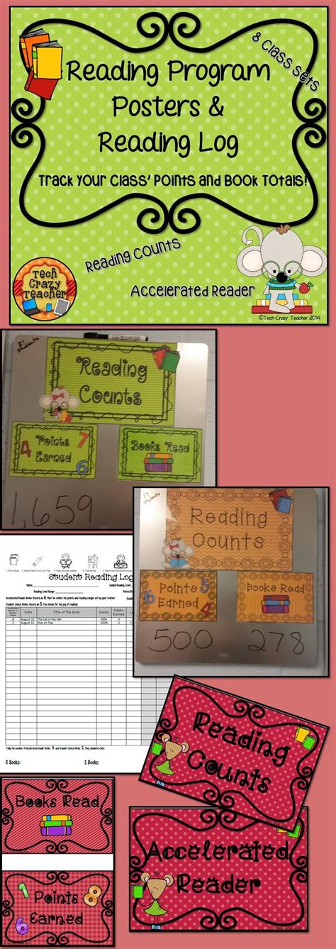Reading Counts Or Accelerated Reader Bulletin Board Posters Keep Track
