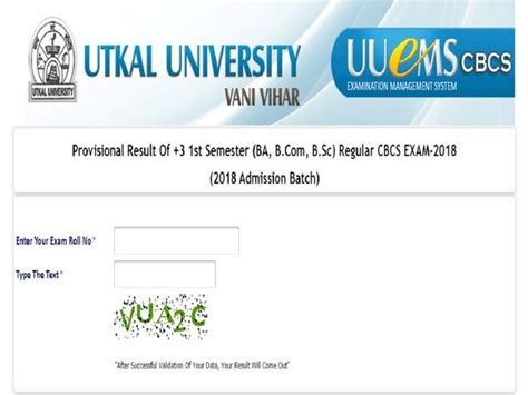 Uuems Result 2019 Utkal University 1st Sem Results Declared For Ba