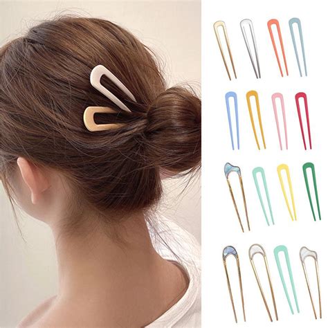 U Shaped Hair Pins Stick French Clips Hairpin Hairstyle Fashion Durable Use Ebay