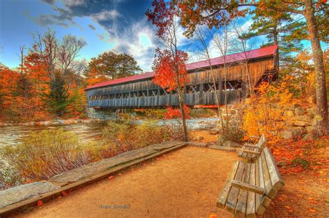 Covered Bridge New Hampshire Photographed Is One Of The