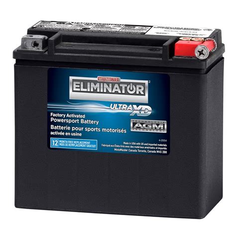 Motomaster Eliminator Agm Factory Activated Powersports Battery Etx20l