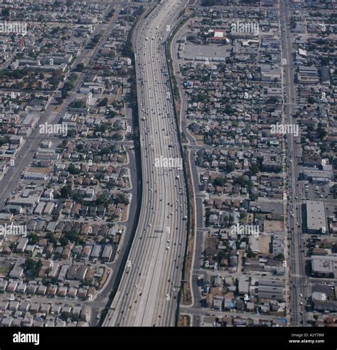 Los Angeles County Downtown California Aerials Aerial Interstate