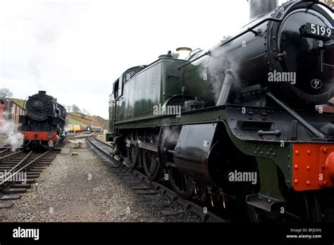 Steam Locomotives On The Churnet Valley Railway Stock Photo Alamy