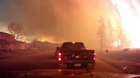 Canada Wildfire Footage Shows Entire Street Razed To Ground Bbc News