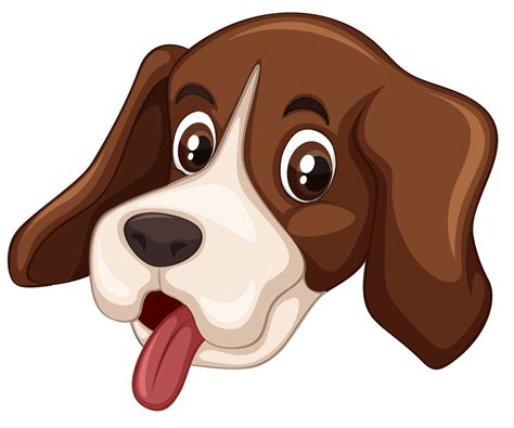 Dog Head White Background 303425 Vector Art At Vecteezy