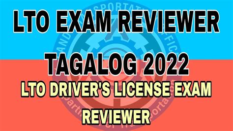 LTO EXAM REVIEWER TAGALOG 2022 YouTube