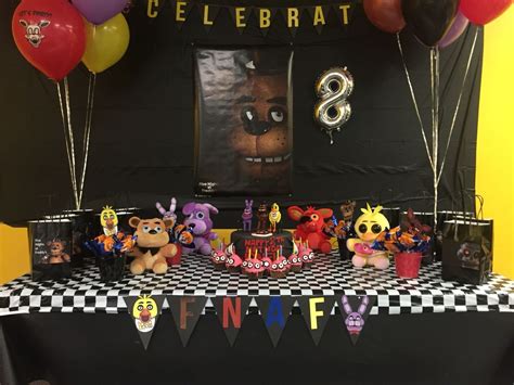 Five Nights At Freddys Party Decorations Fun Birthday Party Birthday Birthday Decorations