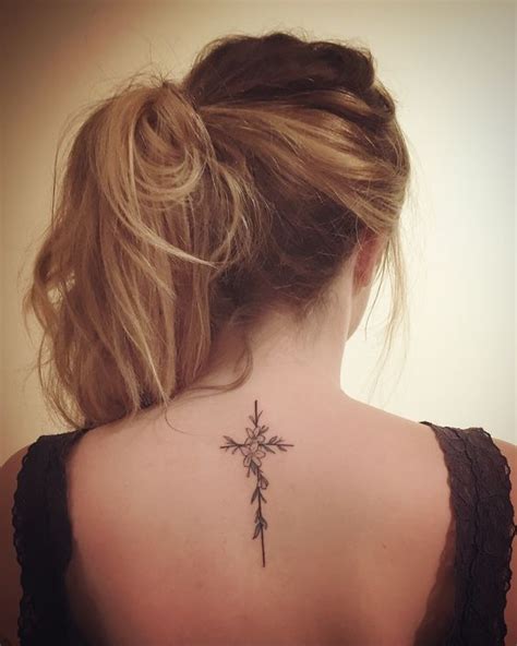 230+ Cute Back Neck Tattoos For Girls (2021) With Meaning
