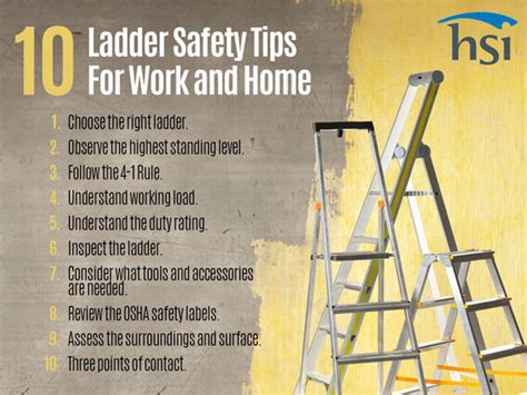 10 Ladder Safety Tips For Work And Home Hsi