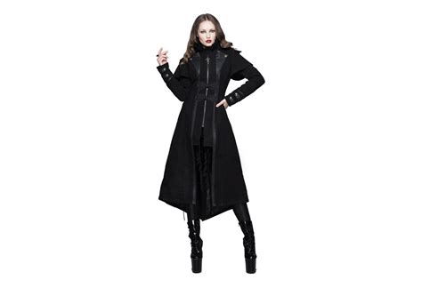 Serenity Womens Gothic Trench Coat