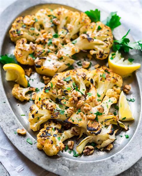 Grilled Cauliflower Steaks Low Carb Recipe Wellplated Com