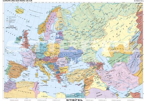 Europa Und Der Nahe Osten Politisch L Nderkarten Landkarten