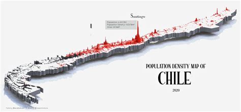 Chile Population Density Map