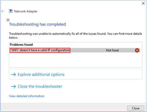 How To Fix Wifi Doesnt Have A Valid Ip Configuration Error In Windows