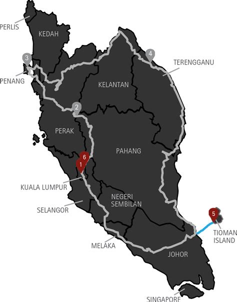 Download Peninsular Malaysia Map Png Image With No Background