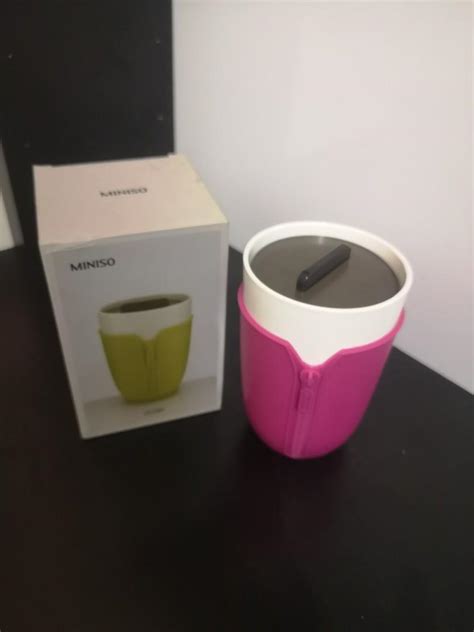 Miniso Mug With Silicone Casing Furniture And Home Living Kitchenware