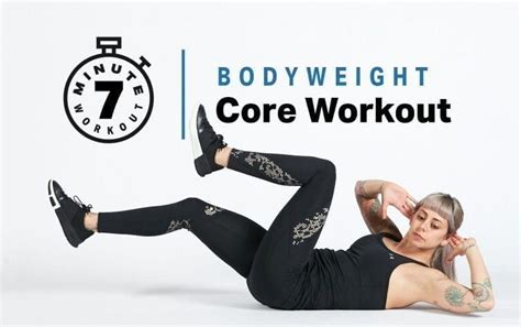 Minute Bodyweight Core Workout Fitness MyFitnessPal Minute Ab Workout Core Workout