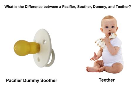 What Is The Difference Between Pacifier Soother Dummy And Teether
