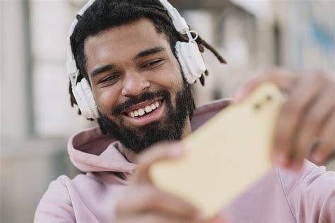 Free Photo Man Taking A Selfie Close Up