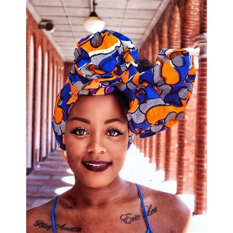 Amina African Print Head Scarves African Head Scarf Head Scarf African Head Wraps