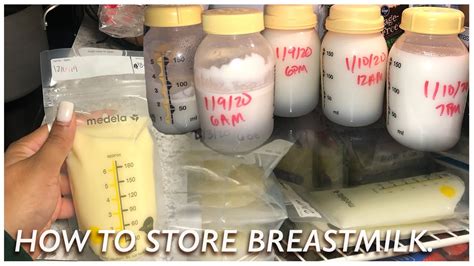 How To Store Breastmilk After Pumping Youtube