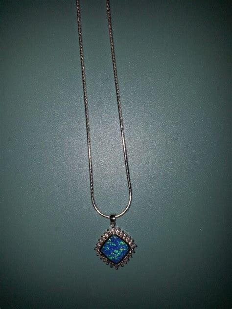 Absolutely Gorgeous Turquoise Opal Pendant In A Solid Sterling Silver