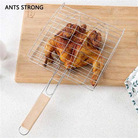 Ants Strong Grilled Fish Barbecue Clip Netstainless Steel Non Stick