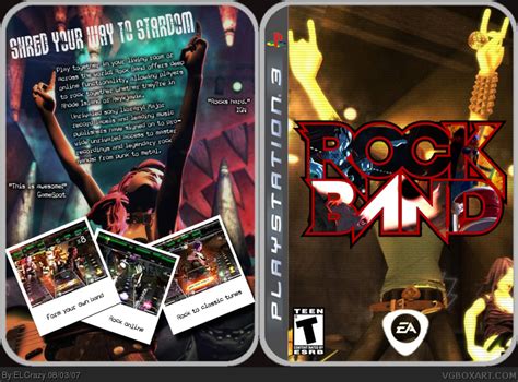 Rock Band Playstation 3 Box Art Cover By Elcrazy