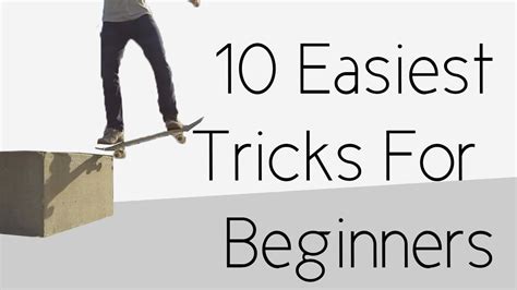 10 Easiest Beginner Skateboard Tricks - YouTube