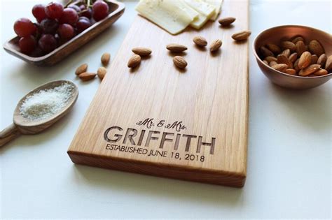 Personalized Cheese Board Custom Engraved Cutting Board Etsy