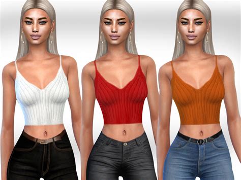 Casual Wool Tops By Saliwa From Tsr Sims 4 Downloads