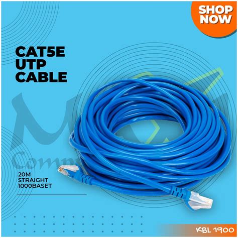 Jual Cat5 20m Utp Cable Networking Straight Through Kabel Lan Cat 5
