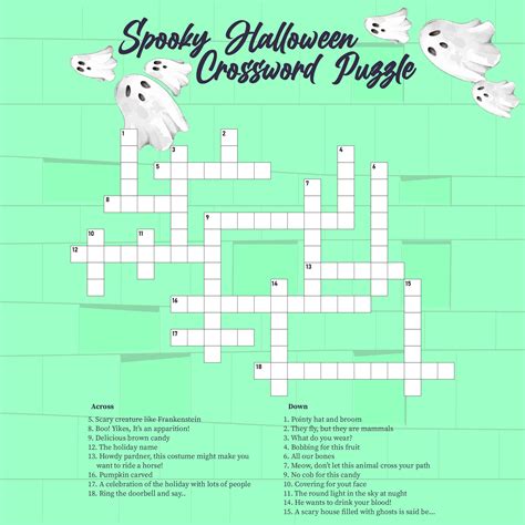 15 Best Free Printable Halloween Crossword Maz Printa
