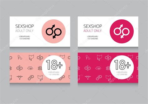 Business Card For Sex Shop — Stock Vector © Ghouliirina 54741053