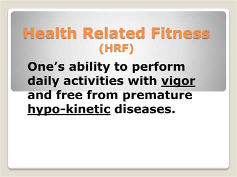 Ppt Health Related Fitness Hrf Powerpoint Presentation Free