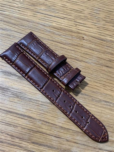 Omega Brown Padded Genuine Leather Gents Watch Strapheavy Duty20mm